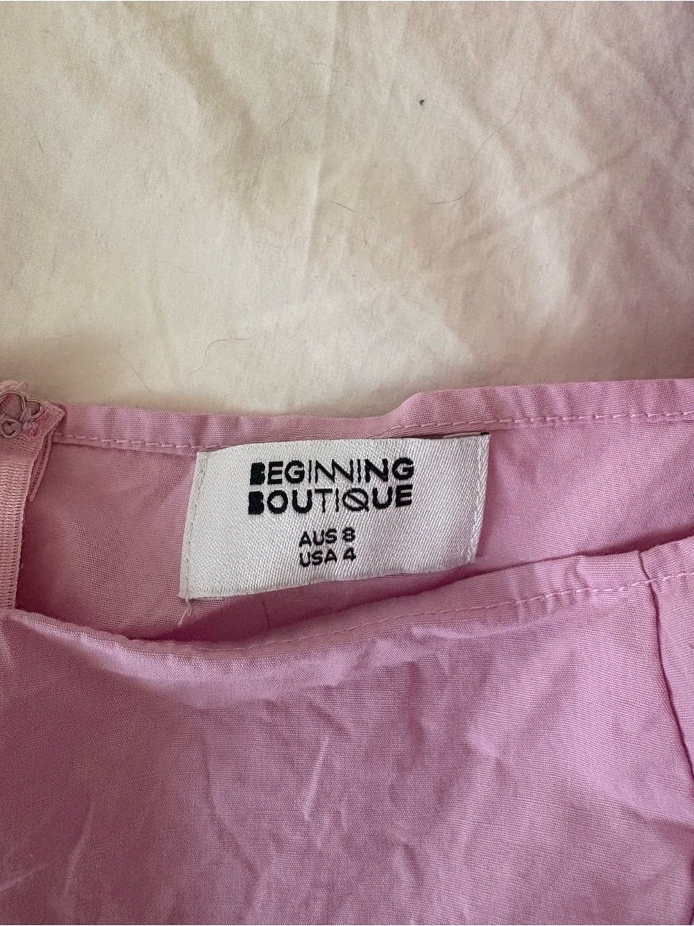 Beginning Boutique Adair Pink Frill Tiered Mini Dress - Picture 5 of 5